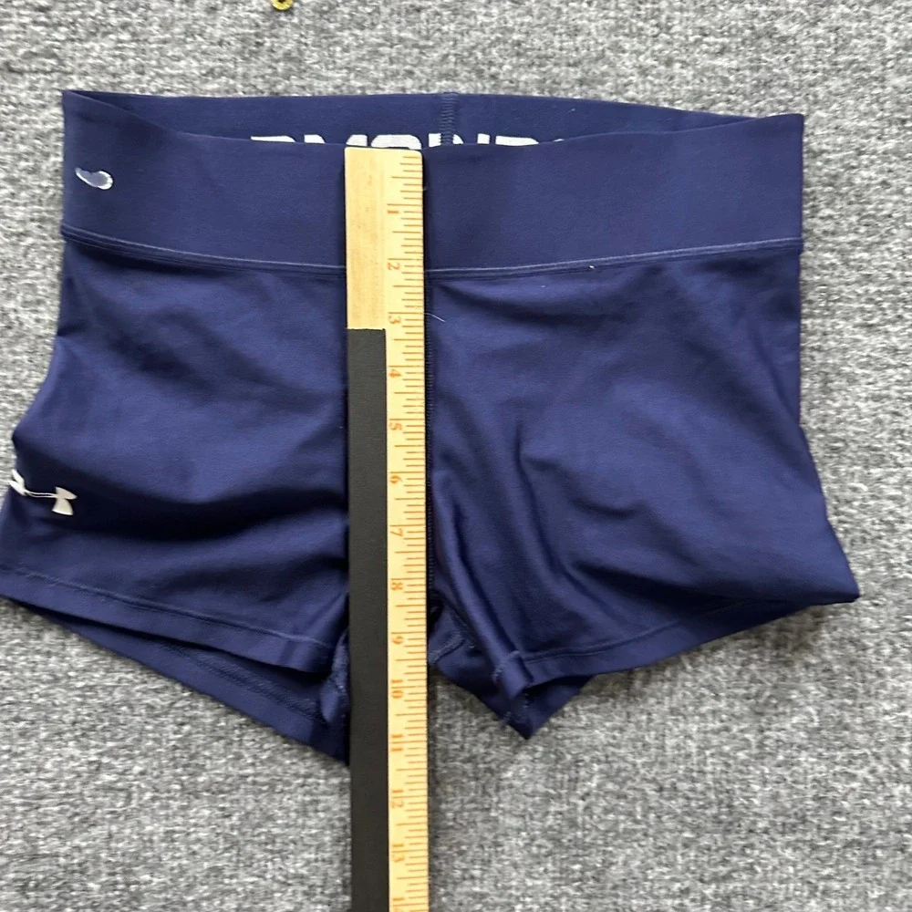 Under Armour Shorts Womens Size S Navy Blue Athletic Compression Volleyball Gym